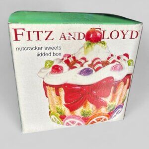 Fitz and Floyd holiday nutcracker suite lid and box NEW vintage deadstock 2003